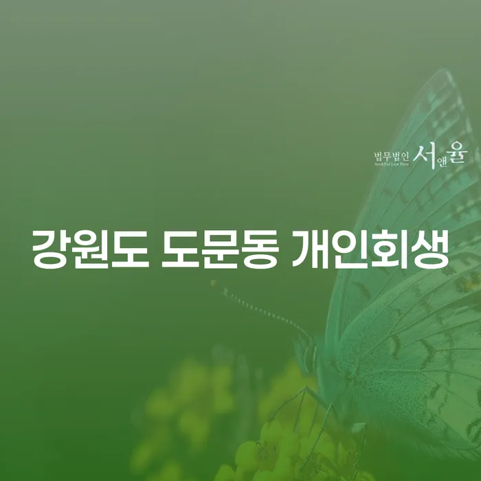 강원도 도문동 개인회생: 채무로부터 벗어나는 방법은?