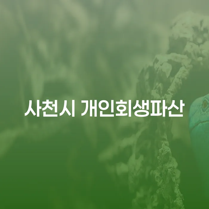 사천시와 달성군에서 개인회생파산을 고려해야 하는 이유는 무엇일까요?